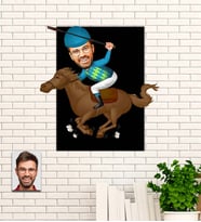 Kişiye Özel Jokey Hediye Karikatürlü Uv Baskılı Ahşap Tablo