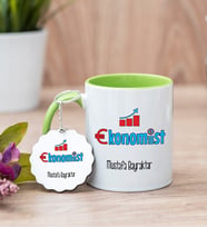 Ekonomist Yeşil Kupa Bardak Ve Anahtarlık Set