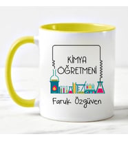 Kimya Öğretmeni Kupa Bardağı Sarı