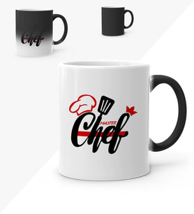 BK Gift Kişiye Özel Chef Sihirli Kupa Bardak  4