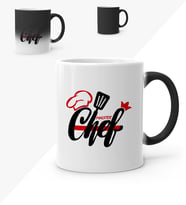 BK Gift Kişiye Özel Chef Sihirli Kupa Bardak  4