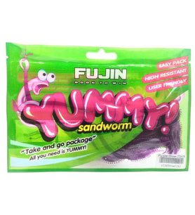 Fujin Yummy Sandworm 7Cm Silikon Yem Purple Glow