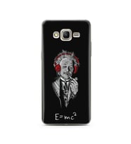 Einstein Tasarım Süper Şeffaf Silikon Telefon Kılıfı Samsung Grand Prime
