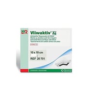 10 ADET (1 KUTU) - Vliwaktiv AG Aktif Karbon ve Gümüş Yara 10x10cm - 20701