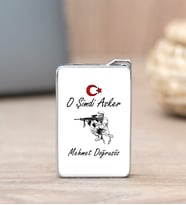 Askere Hediye İsme Özel Çakmak