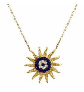 Güneş Kolye 2,56 Gram 14 Ayar Altın (Sarı)
