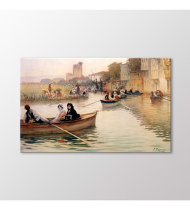 Arty Tablo Kayık Sefası Tablo (Karışık)