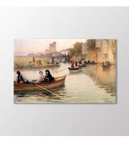 Arty Tablo Kayık Sefası Tablo (Karışık)