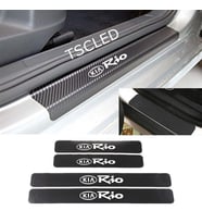 Kia Rio Karbon Kapı Eşiği Koruma Sticker Yapıştırma (4 Adet)