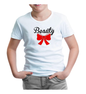 Beauty and the Beast - Beauty Beyaz Çocuk Tshirt