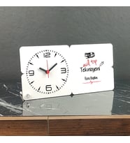Acil Tıp Teknisyeni Ahşap Masa Saati