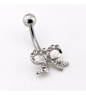 Solfera TAŞLI KURDELE GÖBEK İÇİN PIERCING P251
