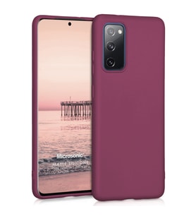 Microsonic Matte Silicone Samsung Galaxy S20 FE Kılıf Mor