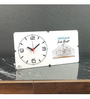 Mimara Hediye Ahşap Masa Saati