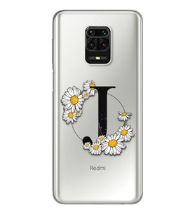 Papatya Harf Tasarım Süper Şeffaf Silikon Telefon Kılıfı Xiomai Redmi Note 9 Pro
