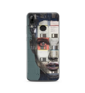 Machine Tasarımlı Süper Şeffaf Silikon Telefon Kılıfı Huawei P Smart (2019)