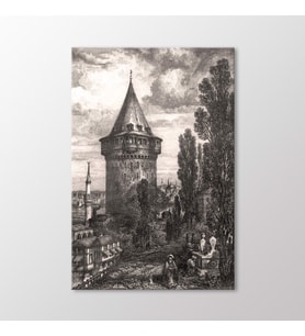 Arty Tablo Galata Kulesi Tablo (Karışık)
