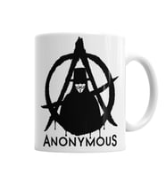 Anonymous V For Vendetta Kupa Bardak Porselen