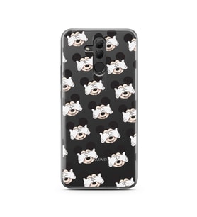 Mickey Tasarımlı Süper Şeffaf Silikon Telefon Kılıfı Huawei Mate 20 Lite