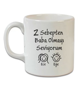 Baba Olmayı Seviyorum Bardak (Çok Renkli)