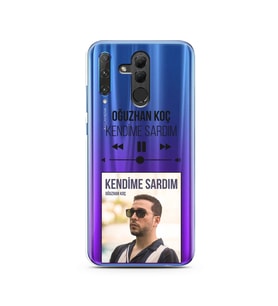 Oğuzhan Koç Mp3 Tasarımlı Süper Şeffaf Silikon Telefon Kılıfı Huawei Honor 20 Li