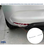Renault Clio 5 HB Krom Arka Reflektör Çıtası 2 prç. P.ÇELİK