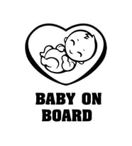 Arabada Bebek Var Sticker Yapıştırma