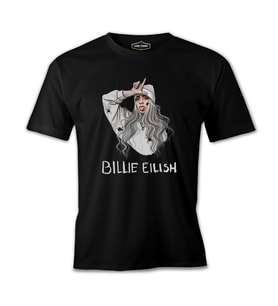 Billie Eilish - Spiders Siyah Erkek Tshirt