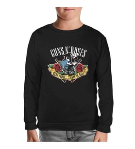 Guns N' Roses - Gone to Hell Siyah Çocuk Sweatshirt