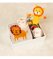 Hellobox Aslan Konseptli Lüks Yenidoğan Sürprizi Anne & Baba Fincan Seti
