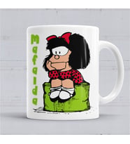 Mafalda Düşünceli Kupa Bardak Porselen