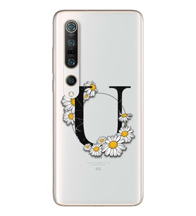 Papatya Harf Tasarım Süper Şeffaf Silikon Telefon Kılıfı Xiomai Mi10-pro U-Harfi