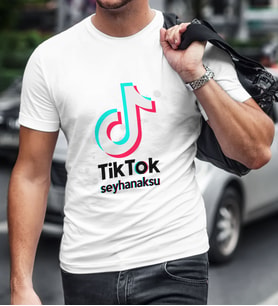 BK Gift Kişiye Özel TikTok Erkek Tişört - 2