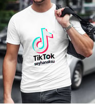 BK Gift Kişiye Özel TikTok Erkek Tişört - 2