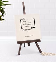BK Gift Kişiye Özel Atatürk Öğretmen Şovaleli Doğal Taş-1 (Beyaz)