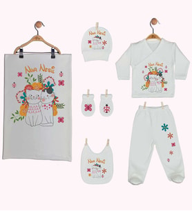 Pia Baby Gl 1948-07 İsme Özel Battaniye Zıbın Set