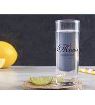 BK Gift Kişiye Özel Renkli Baskılı Mânâ Munis Tasarımlı Vodka Bardağı-1 (Beyaz)