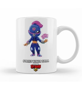 Brawl Stars Street Nınja Tara Kupa Bardak Porselen