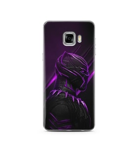 Black Panter Tasarım Süper Şeffaf Silikon Telefon Kılıfı Samsung C5  
