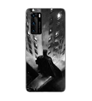 Batman Tasarım Süper Şeffaf Silikon Telefon Kılıfı Huawei P40