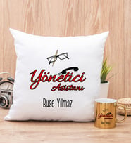 Yönetici Asistanı Yastık ve Gold Kupa Bardak