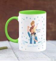 BK Gift Kişiye Özel Babalar Günü Temalı Yeşil Kupa Bardak 14382y