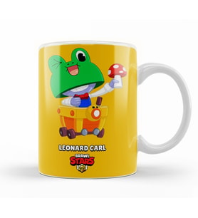 Brawl Stars  Leonard Carl Kupa Bardak Porselen