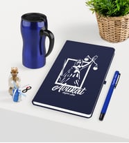 BK Gift Kişiye Özel Avukat Temalı Lacivert Defter Kalem ve Termos Mug Seti - 16 (Model 1)