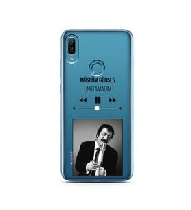 Müslüm Gürses Mp3 Tasarımlı Süper Şeffaf Silikon Telefon Kılıfı Huawei Y6 Prime 