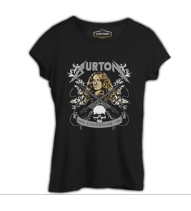 Cliff Burton - To Live Is To Die Siyah Kadın Tshirt