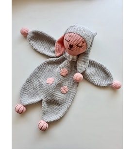 Amigurumi Uyku Arkadaşı Grey (Krem)