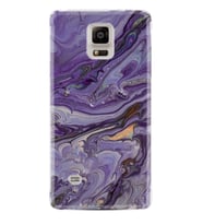 Kılıfland Samsung Galaxy Note 4 Kılıf Silikon Resimli Kapak Abstract Purple Stok 1070