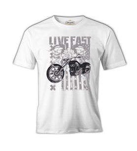 Hızlı Yaşa - X Beyaz Erkek Tshirt