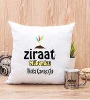 Ziraat Mühendisi Yastık ve Silver Kupa Bardak